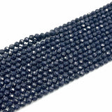 Goldstone – Blå, Facetteret (3mm) - Uniq Perler - 12346789