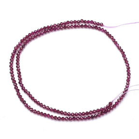 Granat Perler – Facetteret (3mm) - Uniq Perler - 00012968