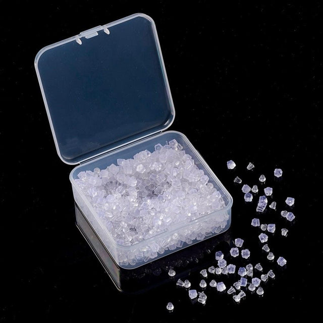 Gummi Bagstopper I Kasse - (4x4mm), Ca. 500 stk - Uniq Perler - 0000013329