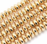 Hæmatit – Langtidsholdbar Forgyldning, Rondel (4x2mm) - Uniq Perler - 567847