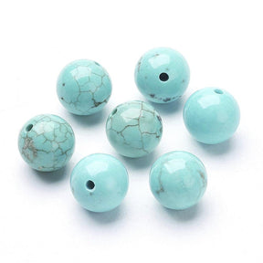 Howlite Beads, Top-drilled, 8mm - Uniq Perler - 0000004159