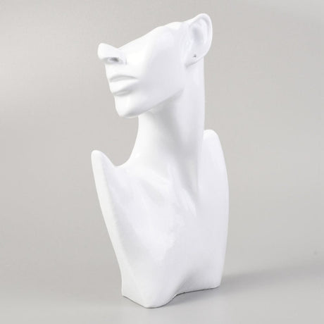 Hvid Display Buste Til Smykker (26x18x18cm) - Uniq Perler - 157956