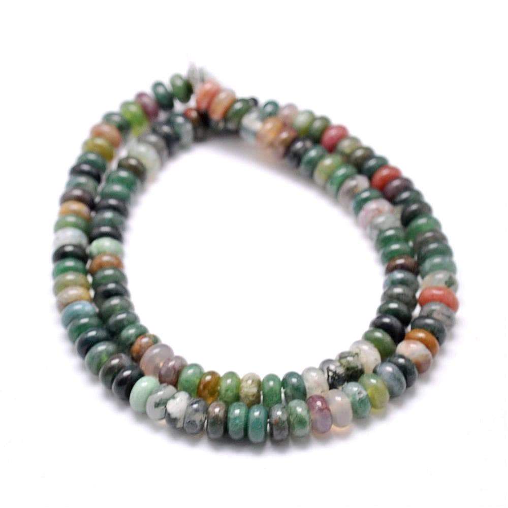 Indian Agat – Rondel (8x6mm) - Uniq Perler - 112541