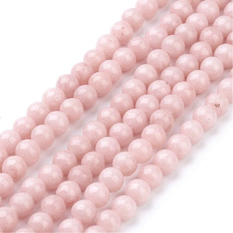 Jade Perler – Enkle Runde (4mm, Streng) - Uniq Perler - 207845