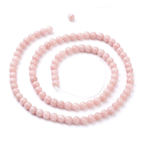 Jade Perler – Enkle Runde (4mm, Streng) - Uniq Perler - 207845