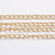 Kæde, Forgyldt Stål, 3,5x2,5x0,5mm - Uniq Perler - 947321