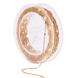 Kæde Med Harlekin Mønster – 18K Forgyldt (1,5x1x0,3mm) - Uniq Perler - 10994