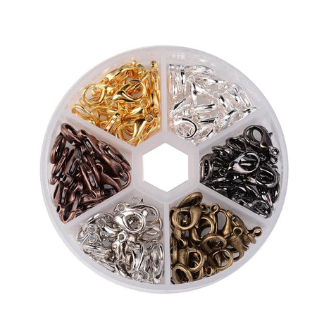 Karabin Låse I 6 Farver, 240 Stk - Uniq Perler - 0000013035