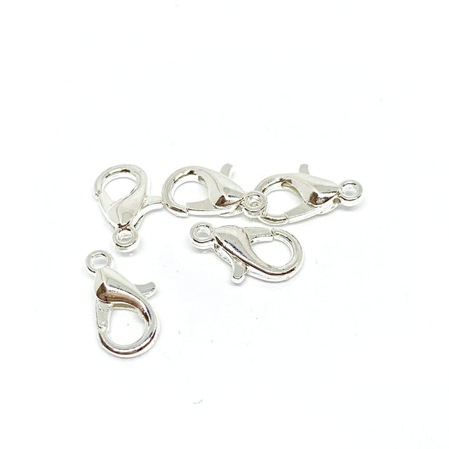 Karabinlås - Forsølvet (12mm, 10 stk) - Uniq Perler - 0000004880, 927934945778916132902843