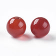Karneol Perler, Topboret/Anboret, (6mm, 2 Stk) - Uniq Perler - 588902