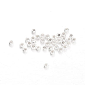 Crimp beads - Silver-plated (1.5mm, 100 pcs) - Uniq Perler - 177849