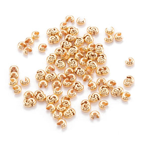 Knotenschutz – 18K Vergoldet Messing (4x5mm) 20 Stk - Uniq Perler - 127777005
