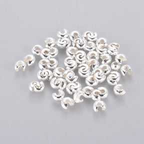 Knotenschutz - Versilbert (4mm, 25 Stück) - Uniq Perler - 562842