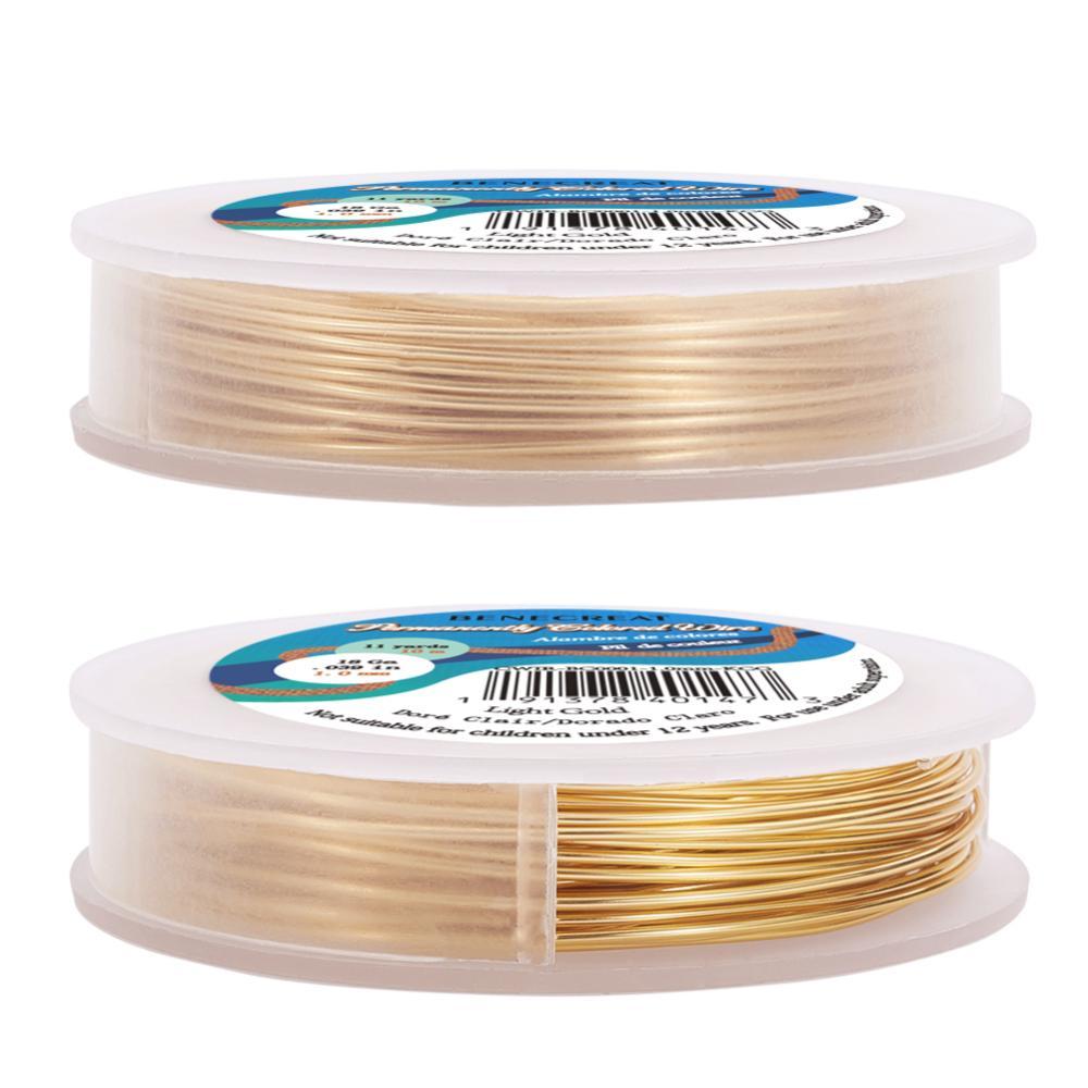 Kobber Wire – Forgyldt (1mm, 1m) - Uniq Perler - 0000004754