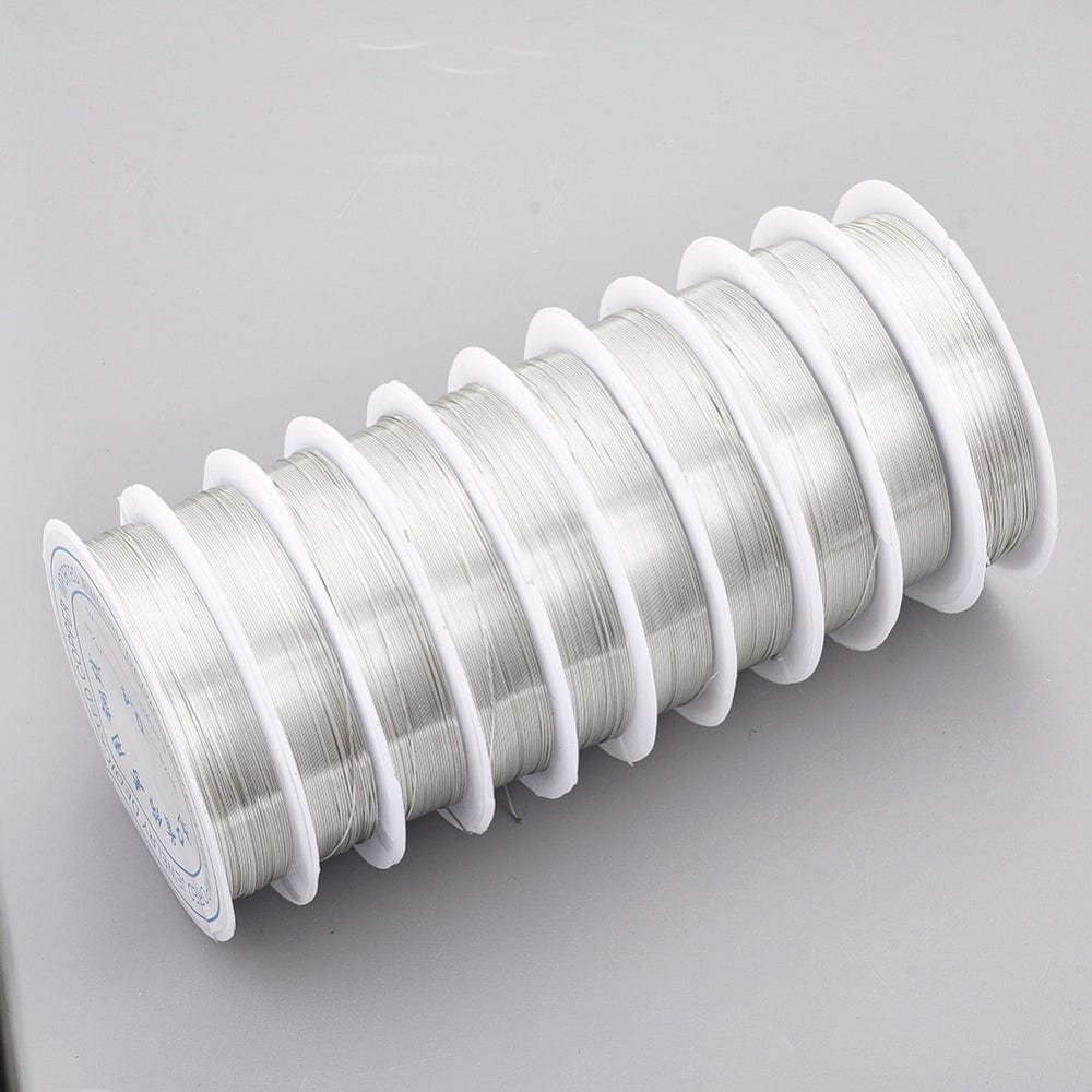 Kobber Wire – Langtidsholdbar Forsølvning (0,2mm, 25m) - Uniq Perler - 0001488973
