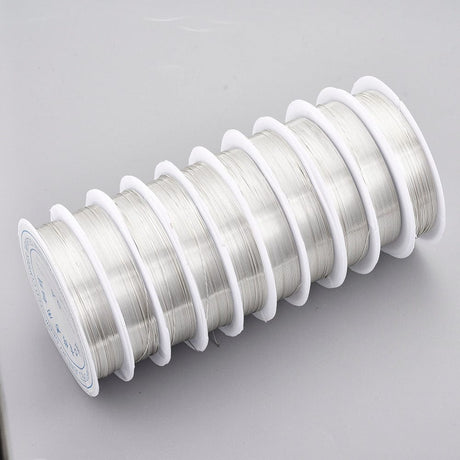 Kobber Wire – Langtidsholdbar Forsølvning (0,2mm, 25m) - Uniq Perler - 0001488973
