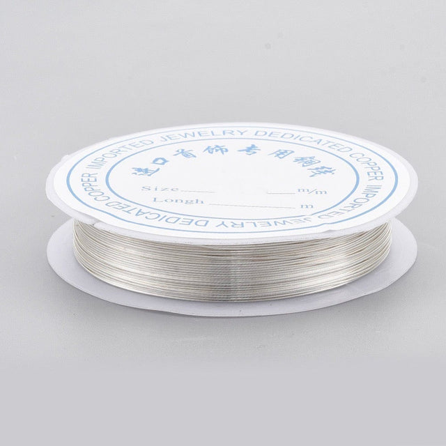 Kobber Wire – Langtidsholdbar Forsølvning (0,5mm, 6,2m) - Uniq Perler - 7447902