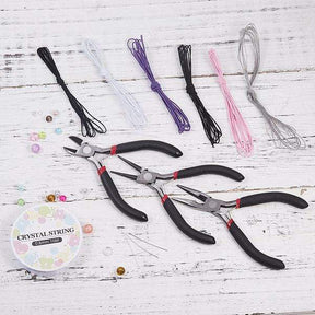 Komplett DIY Smyckeset – Pärlor, Smyckesdelar & Verktyg för Uppstart - Uniq Perler - 0000002340