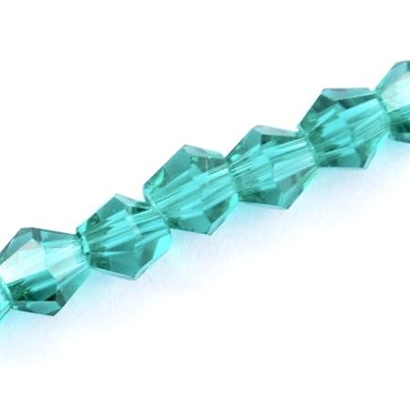 Krystal Perler, Austrian Crystal, Blå, Bicones, 2x3mm - Uniq Perler - 0000004077