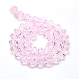 Krystal Perler, Austrian Crystal, Pink, Bicones, (3x3 - 3,5mm) - Uniq Perler - 0000010419