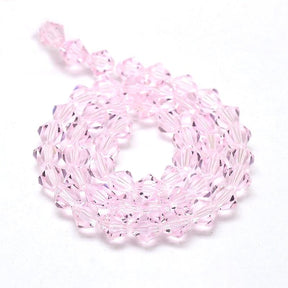 Kristallperlen, Austrian Crystal, Pink, Bicone, (3x3 - 3,5mm) - Uniq Perler - 0000010419