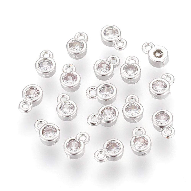 Kubisk Zirkonia Vedhæng, 6x4x2mm - Uniq Perler - 0000003437, 027379845688914077742844