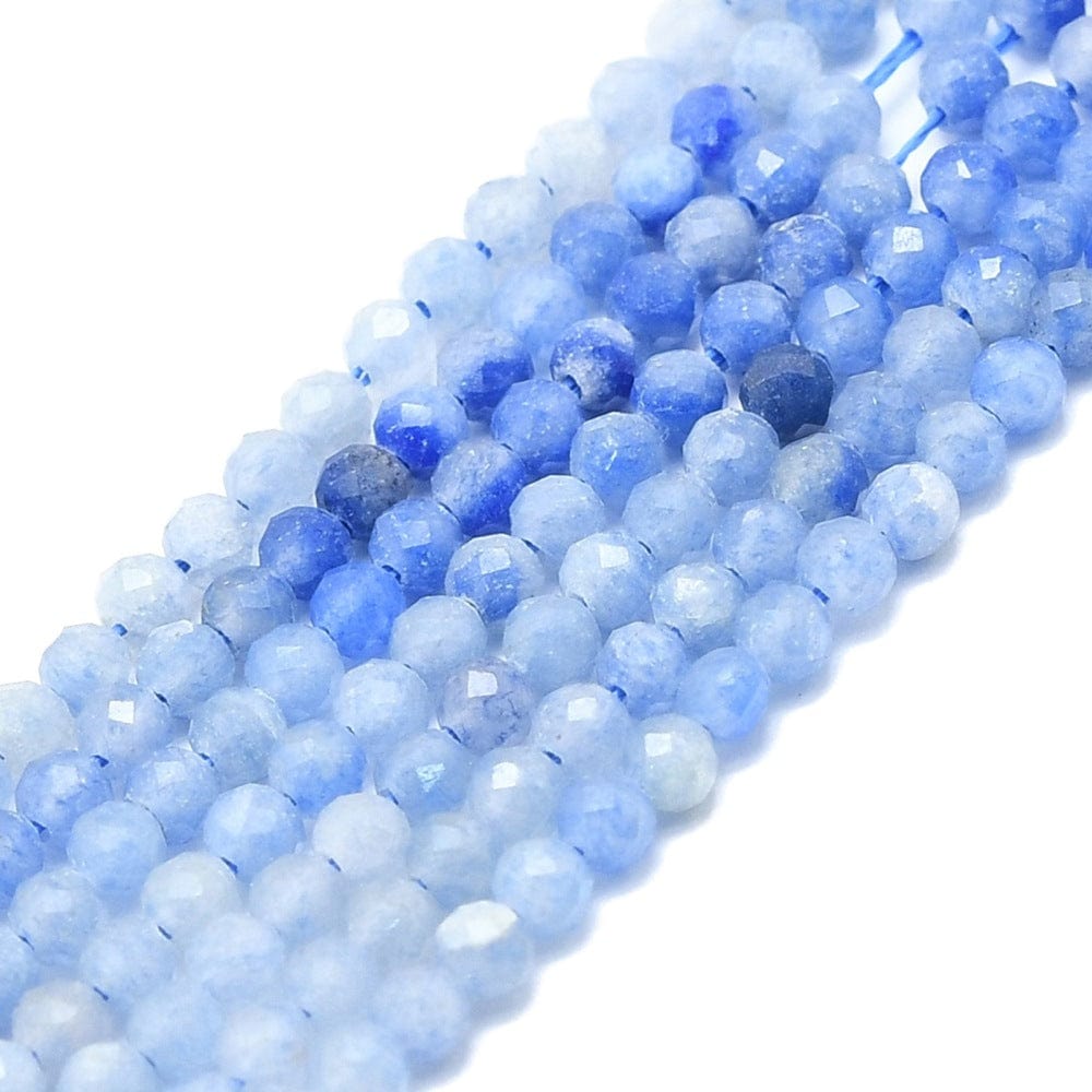 L.beads Aventurine 3 mm blå Aventurine perler