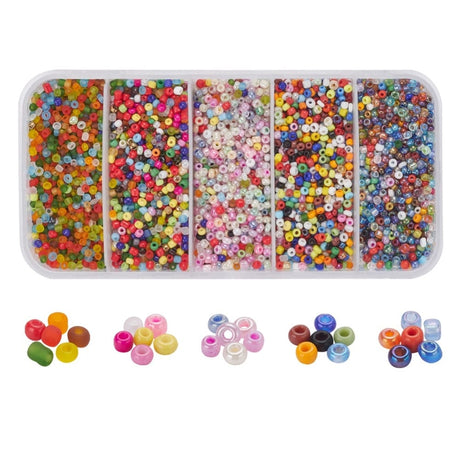 L.beads DIY SÆT DIY Kasse med 2-3 mm seed Beads