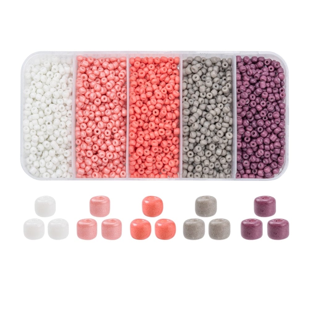 L.beads DIY SÆT DIY Kasse med 3-3,5 mm seed Beads