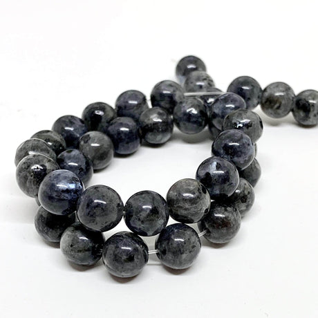 Labradorit – Grå/Sort (8mm) - Uniq Perler - 784847