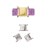 Lås Til Miyuki Delica Perler – Forsølvet (17,3x9,4mm) - Uniq Perler - 595754