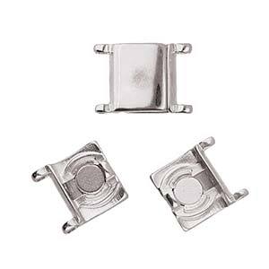 Lås Til Miyuki Delica Perler – Forsølvet (17,3x9,4mm) - Uniq Perler - 595754