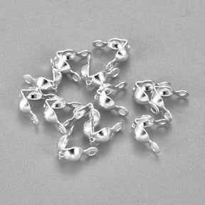 Låsehoveder – Forsølvet Stål (7,5x4mm) 20 stk - Uniq Perler - 306457