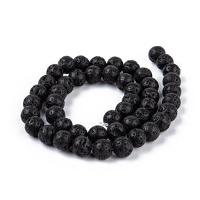 Lava Perler – Sort (8mm) - Uniq Perler - 1111489841
