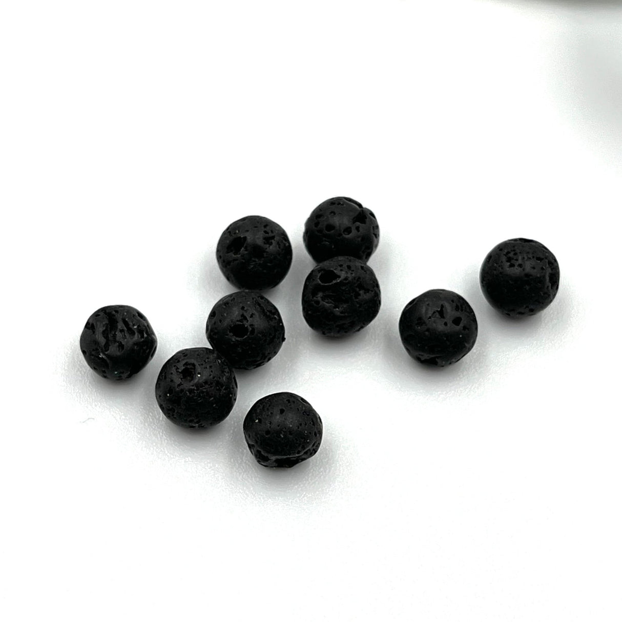 Lava Perler Top/Anboret (5 - 6mm, 10 stk) - Uniq Perler - 4773485933