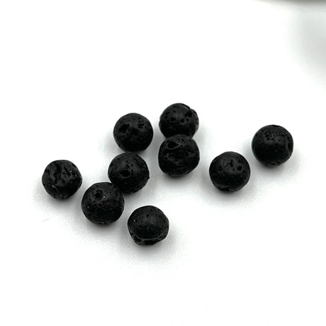 Lava Perler Top/Anboret (5 - 6mm, 10 stk) - Uniq Perler - 4773485933