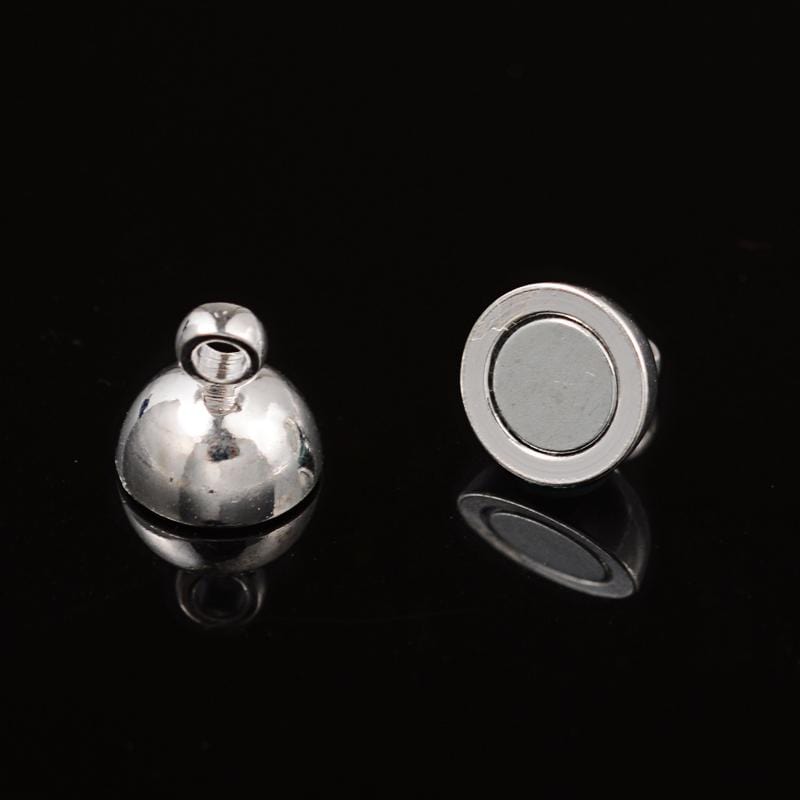 Magnet Lås – Forsølvet (11,5x6mm) - Uniq Perler - 0000001884