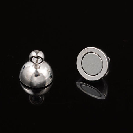 Magnet Lås – Forsølvet (11,5x6mm) - Uniq Perler - 0000001884