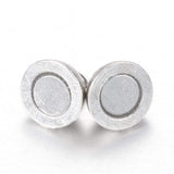 Magnet Lås – Rund, Forsølvet (14x8mm) - Uniq Perler - 0000007342