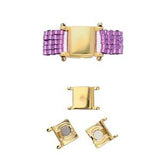 Magnet Lås Til Miyuki Delica Perler – Forgyldt (1 Sæt) - Uniq Perler - 0000003378