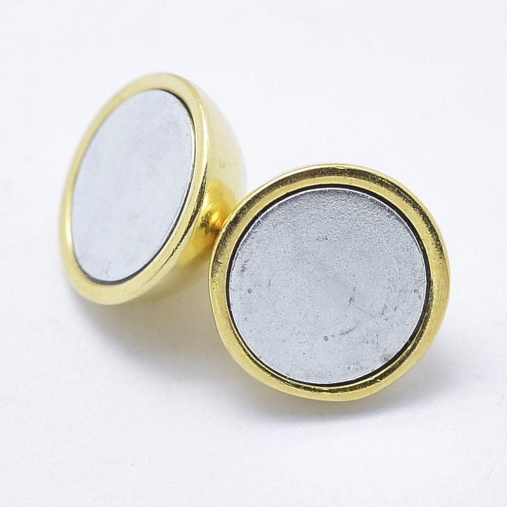 Magnetlås – Forgyldt Sterling Sølv 925 (12x8mm) - Uniq Perler - 111186