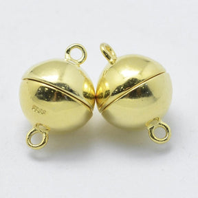 Magnetic clasp – Gold-plated Sterling Silver 925 (12x8mm) - Uniq Perler - 111186