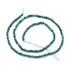 Malachite – Green, Faceted (2.5mm) - Uniq Perler - 55555