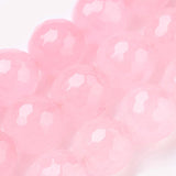Malaysia Jade, Facetteret, Pink, (10mm) - Uniq Perler - 0000007517