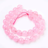 Malaysia Jade, Facetteret, Pink, (10mm) - Uniq Perler - 0000007517