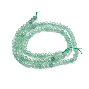 Malaysia Jade, Grøn, Facetteret, Rondel, (4x3mm) - Uniq Perler - 2838448395