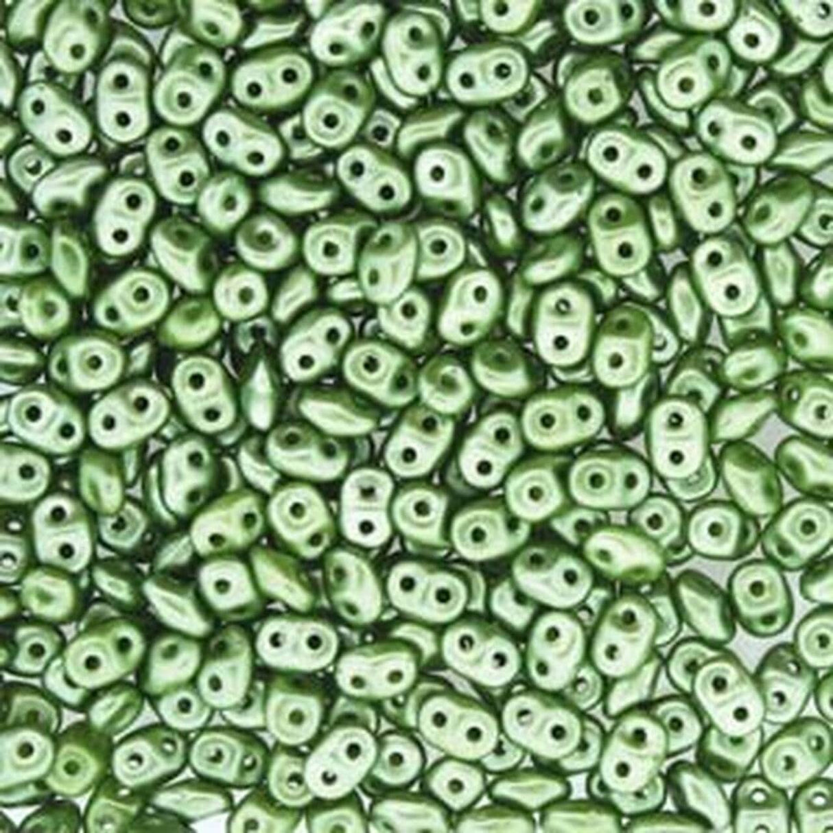 Matubo Mini Duo, Pastel Olivine, 2x4mm, 8gr - Uniq Perler - 4573, 2346443