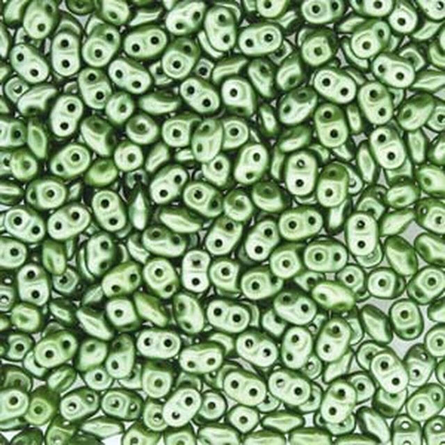 Matubo Mini Duo, Pastel Olivine, 2x4mm, 8gr - Uniq Perler - 4573, 2346443