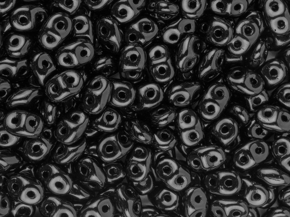 Matubo Super Duo, Jet, 2,5x5mm, 22,5gr - Uniq Perler - 6397, 123454364