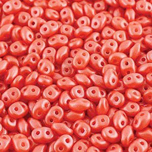 Matubo Super Duo, Pearl Shine LT Coral, 2,5x5mm, 22,5gr - Uniq Perler - 790524482757